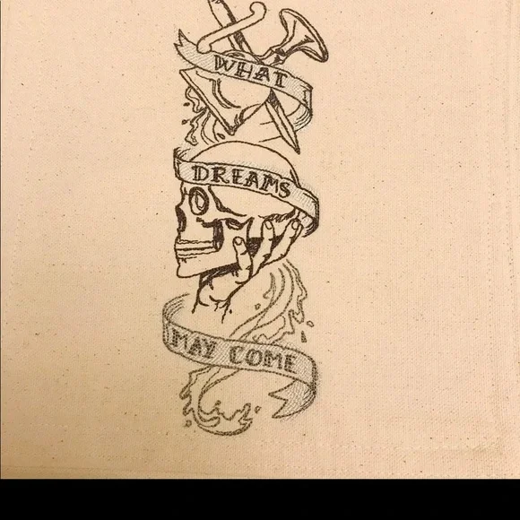 NWT Handmade and embroidered Shakespeare tote - Picture 4 of 8